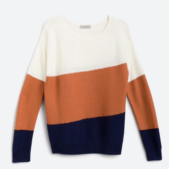 Evolution by Cyrus, Tarley Color Block Pullover Sweater, Size Large - Picture 5 of 9